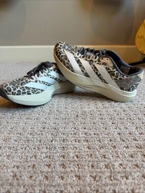 Adidas Adizero EVO SL shoes Women's Leopard Print Running Shoes